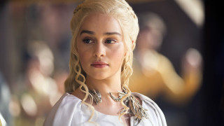 Blonde woman white dress necklace - a necklace and earrings free wallpaper