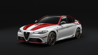 White red car red stripe - car free wallpaper