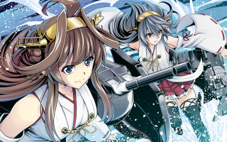 Anime characters walking through snow - the snow together free wallpaper