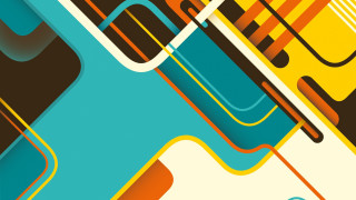 Colorful abstract lines shapes blue - line free wallpaper