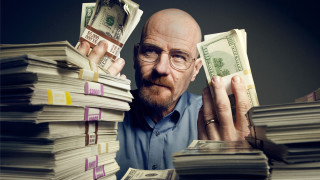 Bald man holding money old - bald free wallpaper