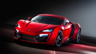 Red sports car dark room 92 - a spotlight free wallpaper
