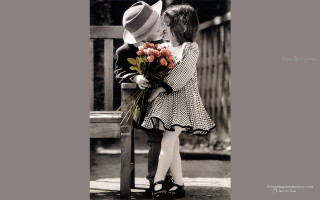 Little girl bouquet man hat - bálint kiss free wallpaper