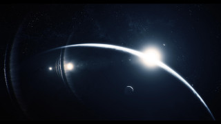 Space station satellite distant object 2 - a distant object in the foreground free wallpaper