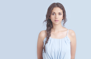 Elina karimova blue dress braid - blue free wallpaper