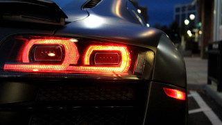 Car tail light city street - andrew law free wallpaper