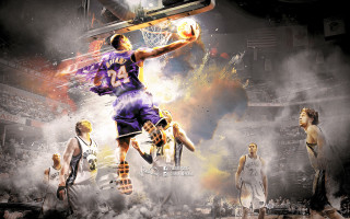 Basketball player jumping air with - a basketball player free wallpaper