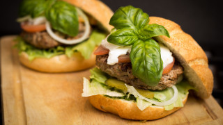 Closeup sandwiches basil onions food - onion free wallpaper