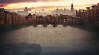 River bridge boat city clock 2 - a clock tower free wallpaper