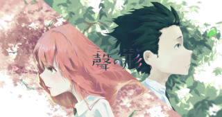 Anime couple tree leaves pink - neoromanticism free wallpaper