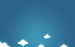 Blue sky clouds stars plane - atey ghailan free wallpaper