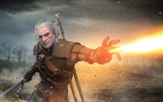 Old man armor sword saber - game art free wallpaper