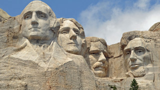 Mountain presidents carved precisionism detailed - cassius marcellus coolidge free wallpaper