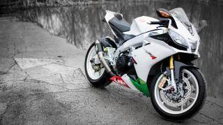 White motorcycle water forest road - a white motorcycle free wallpaper