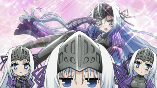 Anime white hair blue eyes 4 - sword free wallpaper