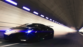 Car tunnel lights matte blur - neoclassicism free wallpaper