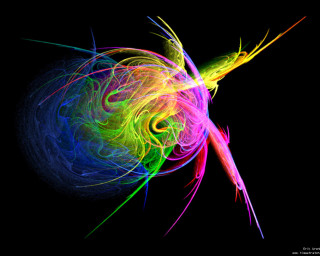Colorful swirly vibrant energy glowing - the dark sky free wallpaper