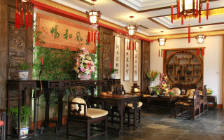 Room chairs tables painting vase - an zhengwen free wallpaper