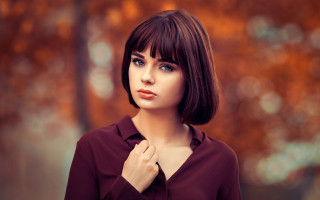 Elina karimova bob cut tree - portrait photography free wallpaper