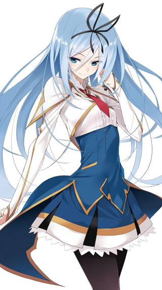 Blue hair blue dress aguri - a blue dress free wallpaper