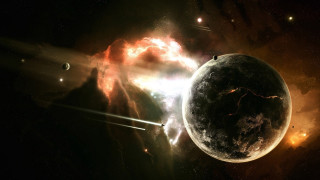 Space planet star aurora milkyway 3 - chris cold free wallpaper