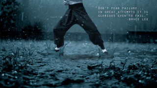 Man jumping rain umbrella night - the image free wallpaper