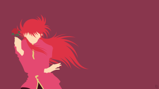 Woman pink dress flower red - flat color free wallpaper