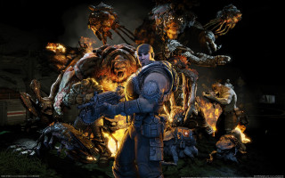 Futuristic suit man demonic creatures - demonic creature free wallpaper