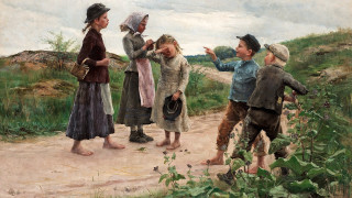 Group people dirtroad talking woman - person free wallpaper
