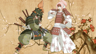 Baioken eishun ukiyo e samurai - ukiyoe free wallpaper