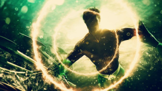 Green suit ring fire holography - a green suit free wallpaper