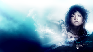 Gothic blackhair piercings sky clouds - blender and photoshop free wallpaper