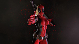 Deadpool woman knife blood wall - a knife and a knife free wallpaper