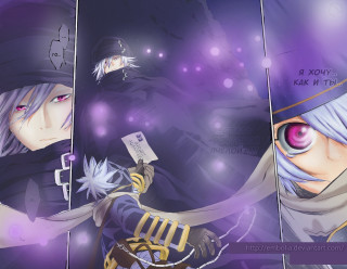 Cartoon character knife cellphone purple - a purple light free wallpaper