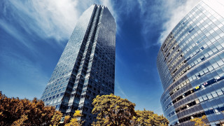 Tall buildings trees blue sky - berlin secession free wallpaper