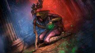 Woman kneeling green arrow demon - a green arrow free wallpaper