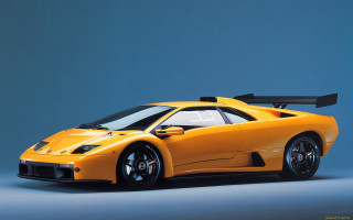 Yellow sports car black top - this image free wallpaper