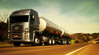 Large truck rural road forest - rural free wallpaper