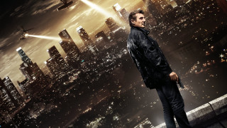 City skyline night gun astronaut - overhead free wallpaper
