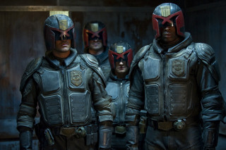 Men leather suits helmets group - a group of men free wallpaper