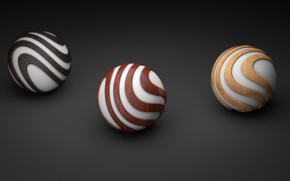 Brown white brown balls row - a row free wallpaper