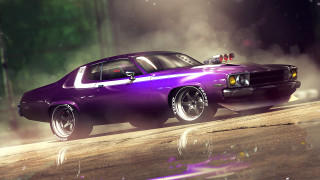 Purple car police light rain - a purple car free wallpaper