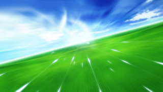 Green field white lines blue - a green field free wallpaper