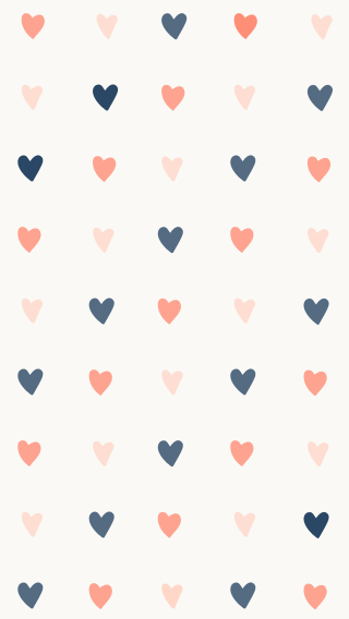 Hearts pattern white background blue - postminimalism free wallpaper