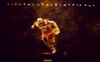 Basketball player running spotlight dark - the dark room free wallpaper