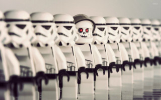 Legos skull man hat row - cyborg free wallpaper