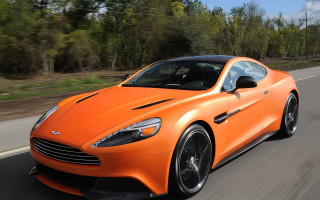 Bright orange sports car driving 2 - a.d.m. cooper free wallpaper