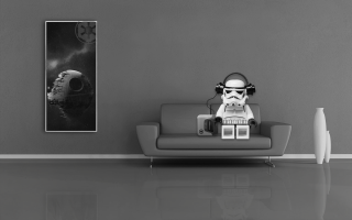 Stormtrooper couch livingroom starwars poster - war free wallpaper