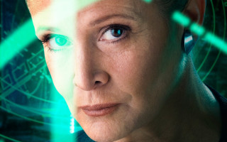 Woman blue eyes futuristic hologram - drew struzan free wallpaper