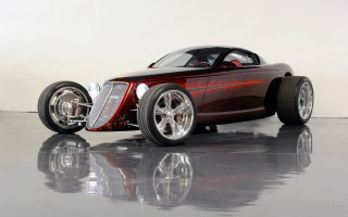 Chrome rim red car reflection 2 - a shiny surface free wallpaper